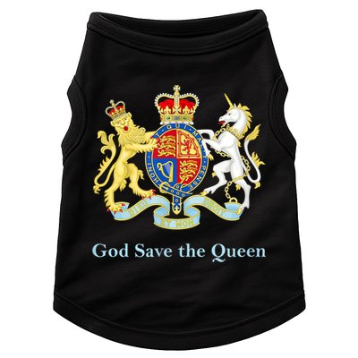Royal Coat Of Arms, God Save The Queen Doggie Tank