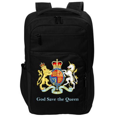 Royal Coat Of Arms, God Save The Queen Impact Tech Backpack