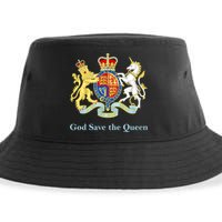 Royal Coat Of Arms, God Save The Queen Sustainable Bucket Hat