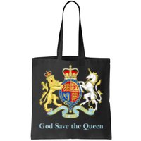 Royal Coat Of Arms, God Save The Queen Tote Bag