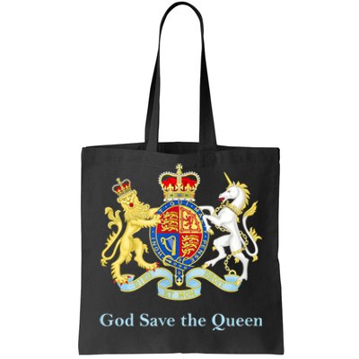 Royal Coat Of Arms, God Save The Queen Tote Bag