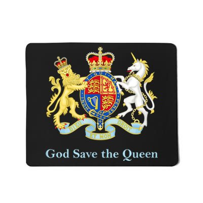 Royal Coat Of Arms, God Save The Queen Mousepad