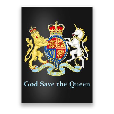 Royal Coat Of Arms, God Save The Queen Poster