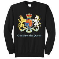 Royal Coat Of Arms, God Save The Queen Tall Sweatshirt