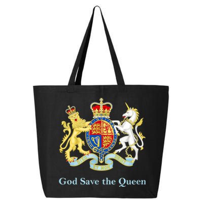 Royal Coat Of Arms, God Save The Queen 25L Jumbo Tote