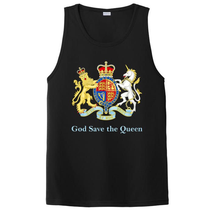 Royal Coat Of Arms, God Save The Queen PosiCharge Competitor Tank