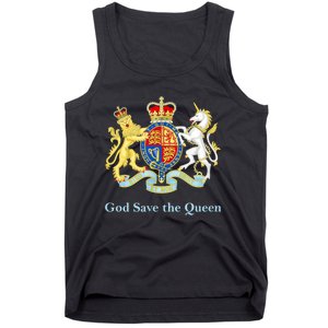 Royal Coat Of Arms, God Save The Queen Tank Top