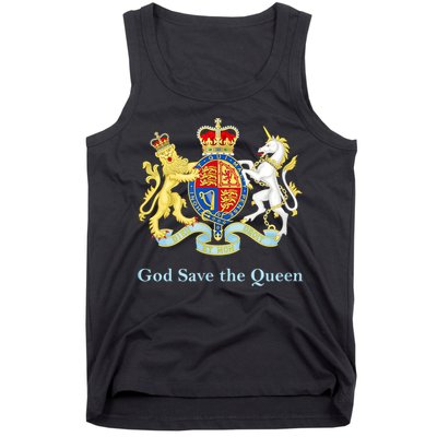 Royal Coat Of Arms, God Save The Queen Tank Top