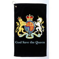 Royal Coat Of Arms, God Save The Queen Golf Towel