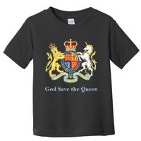 Royal Coat Of Arms, God Save The Queen Toddler T-Shirt