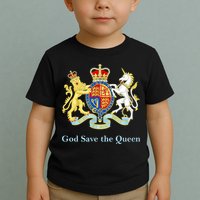 Royal Coat Of Arms, God Save The Queen Toddler T-Shirt