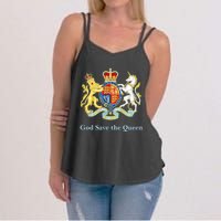 Royal Coat Of Arms, God Save The Queen Women's Strappy Tank