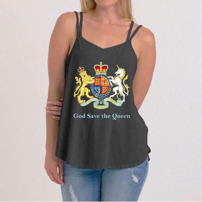 Royal Coat Of Arms, God Save The Queen Women's Strappy Tank