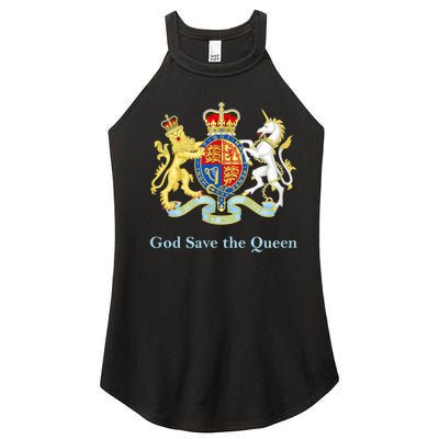 Royal Coat Of Arms, God Save The Queen Women's Perfect Tri Rocker Tank