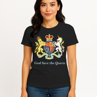 Royal Coat Of Arms, God Save The Queen Womens T-Shirt