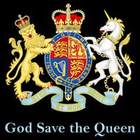 Royal Coat Of Arms, God Save The Queen Womens T-Shirt