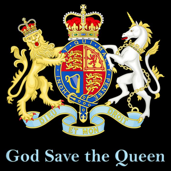 Royal Coat Of Arms, God Save The Queen Womens T-Shirt
