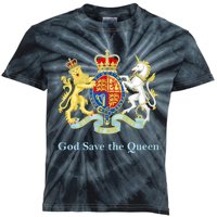 Royal Coat Of Arms, God Save The Queen Kids Tie-Dye T-Shirt