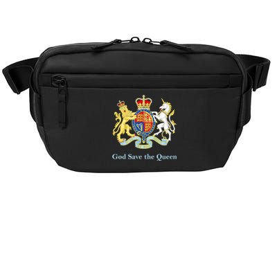 Royal Coat Of Arms, God Save The Queen Crossbody Pack