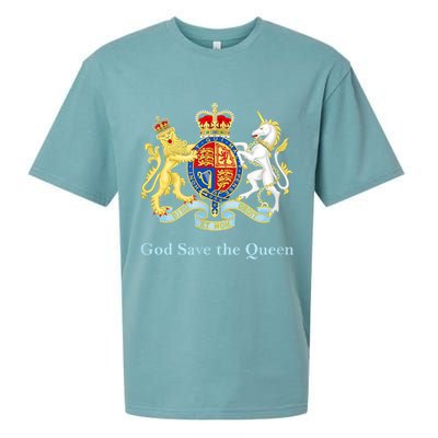 Royal Coat Of Arms, God Save The Queen Sueded Cloud Jersey T-Shirt