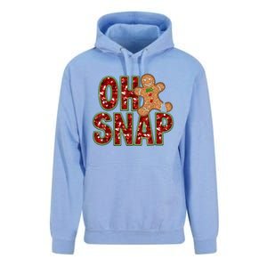 Red Cheerful Oh Snap Gingerbread Christmas Cute Xmas Unisex Surf Hoodie