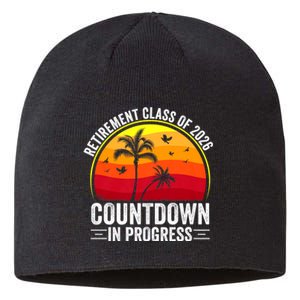 Retirement Class Of 2026 Countdown In Progress Teacher Sustainable Beanie