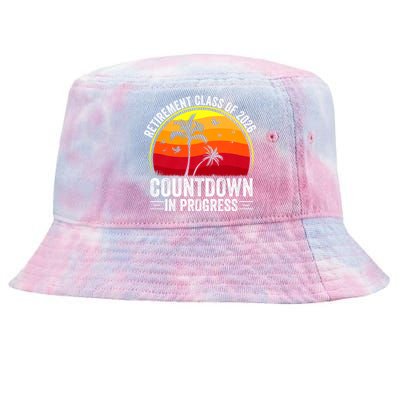 Retirement Class Of 2026 Countdown In Progress Teacher Tie-Dyed Bucket Hat