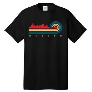 Retro City Of Denver Colorado Tall T-Shirt