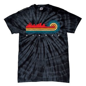 Retro City Of Denver Colorado Tie-Dye T-Shirt