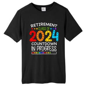 Retirement Class Of 2024 Teacher Countdown Tall Fusion ChromaSoft Performance T-Shirt