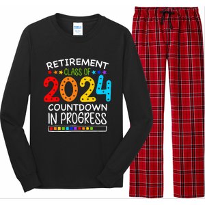 Retirement Class Of 2024 Teacher Countdown Long Sleeve Pajama Set