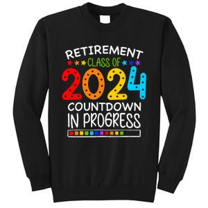 Retirement Class Of 2024 Teacher Countdown Tall Sweatshirt