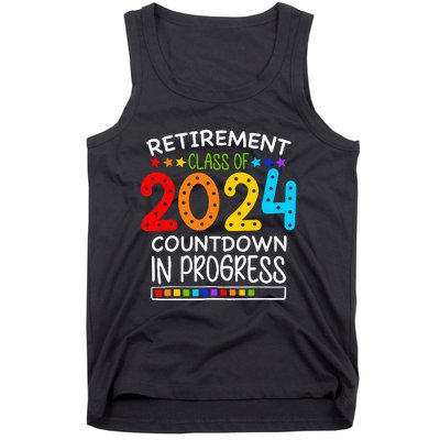 Retirement Class Of 2024 Teacher Countdown Tank Top