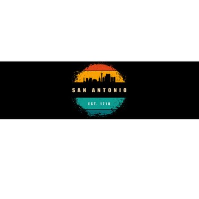 Retro City Of San Antonio Texas Bumper Sticker