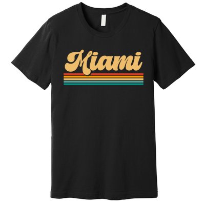 Retro City Of Miami Florida Premium T-Shirt