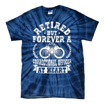 Retired Correctional Officer Best Officers Funny Tie-Dye T-Shirt