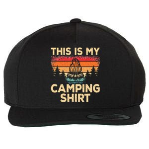 Retro Camper Outdoor Camp Outdoorlife This Is My Camping Wool Snapback Cap