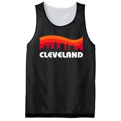 Retro Cleveland Ohio City Skyline Vintage CLE Souvenir Mesh Reversible Basketball Jersey Tank