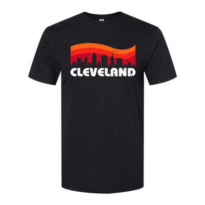 Retro Cleveland Ohio City Skyline Vintage CLE Souvenir Softstyle® CVC T-Shirt