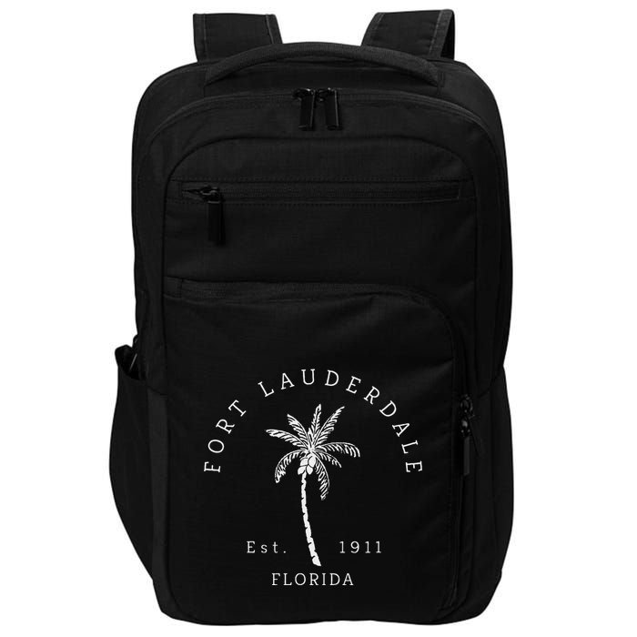 Retro Cool Original Fort Lauderdale Palm Tree Novelty Art Impact Tech Backpack