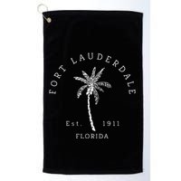 Retro Cool Original Fort Lauderdale Palm Tree Novelty Art Golf Towel