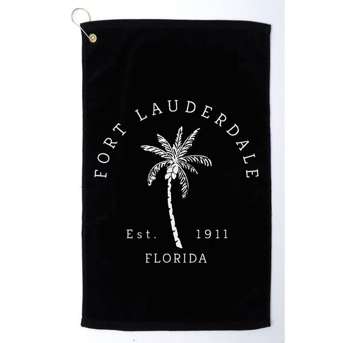 Retro Cool Original Fort Lauderdale Palm Tree Novelty Art Golf Towel