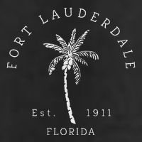 Retro Cool Original Fort Lauderdale Palm Tree Novelty Art Golf Towel