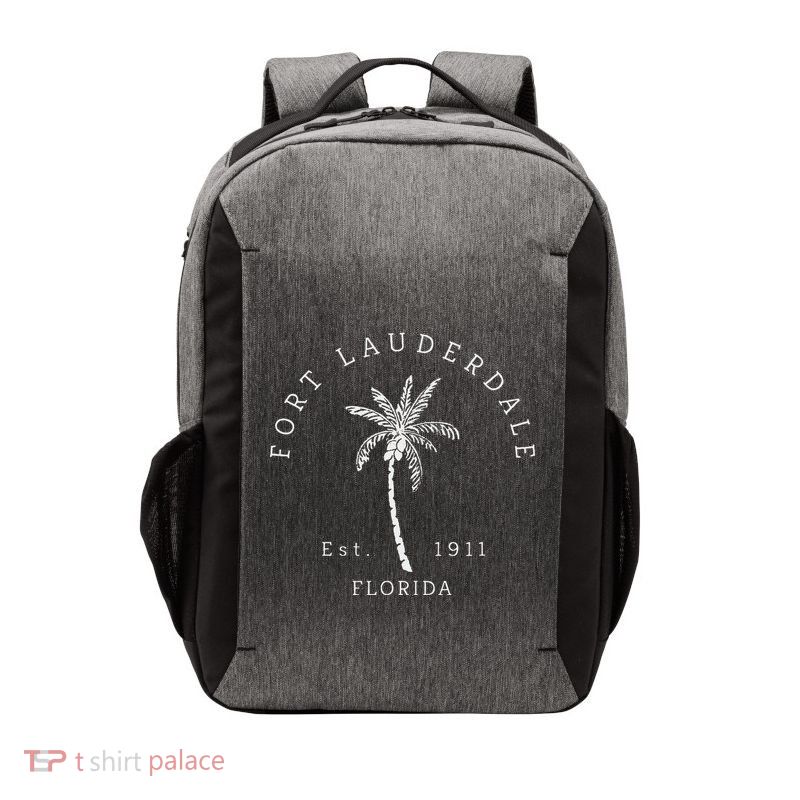 Retro Cool Original Fort Lauderdale Palm Tree Novelty Art Vector Backpack