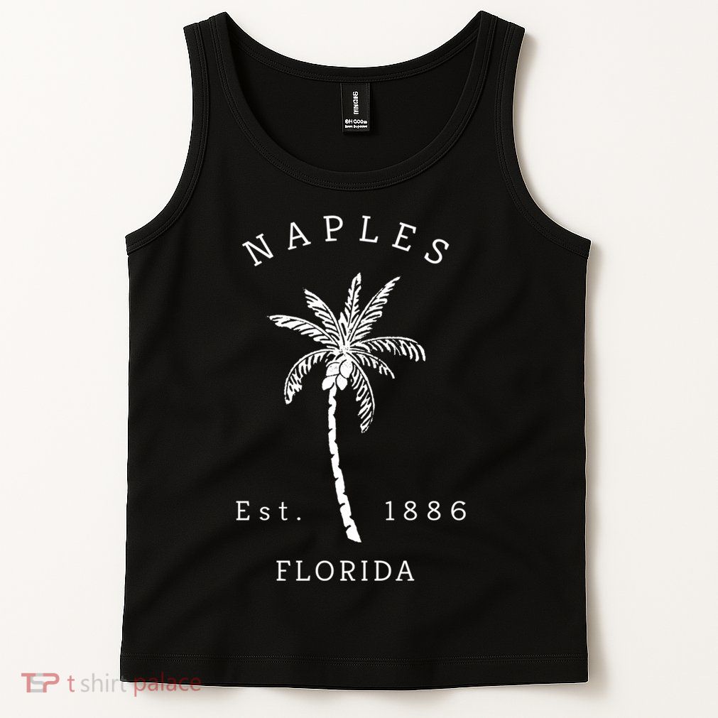 Retro Cool Original Naples Florida Beach Palm Tree Meaningful Gift Tank Top