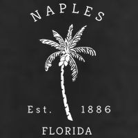 Retro Cool Original Naples Florida Beach Palm Tree Meaningful Gift Golf Towel