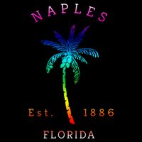Retro Cool Original Naples Florida Beach Palm Tree Gift City Backpack
