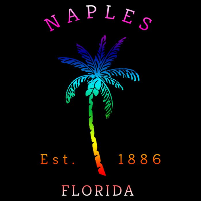 Retro Cool Original Naples Florida Beach Palm Tree Gift City Backpack