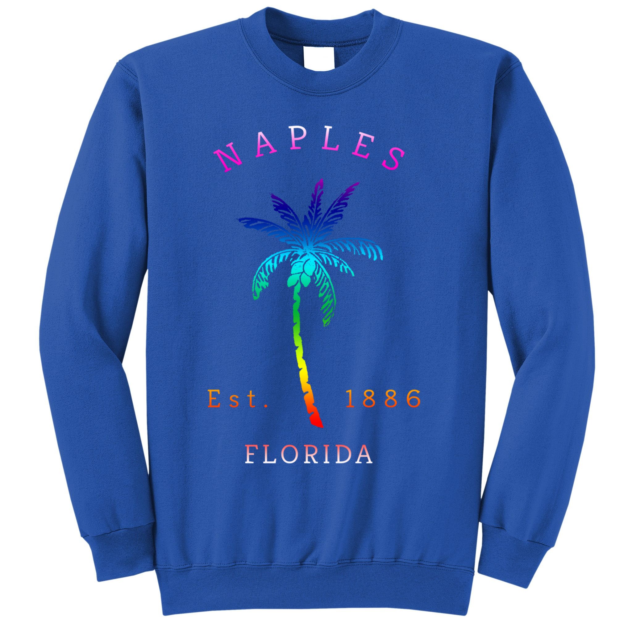 Retro Cool Original Naples Florida Beach Palm Tree Gift Sweatshirt