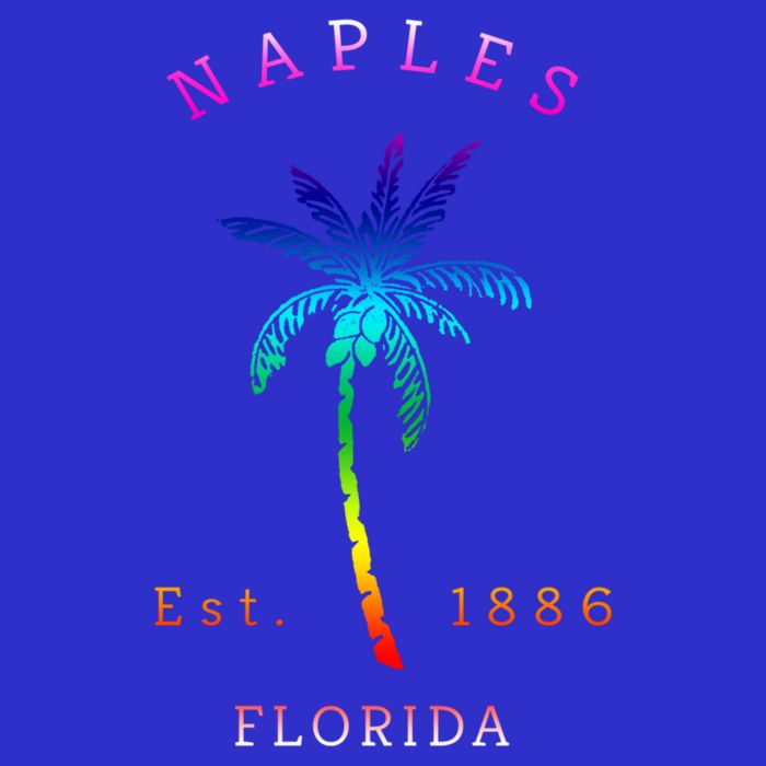 Retro Cool Original Naples Florida Beach Palm Tree Gift Sweatshirt